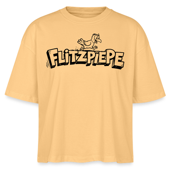 Berlin Shirt-FLITZPIEPE-Frauen Boxy Bio-T-Shirt - Mispel