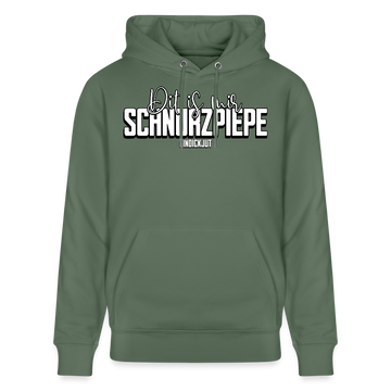 SCHNURZPIEPE-Unisex Bio-Hoodie - Tanngrün