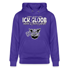 ICK GLOOB MEEN SCHWEIN PFEIFT!-Unisex Bio-Hoodie II - Purple Love 