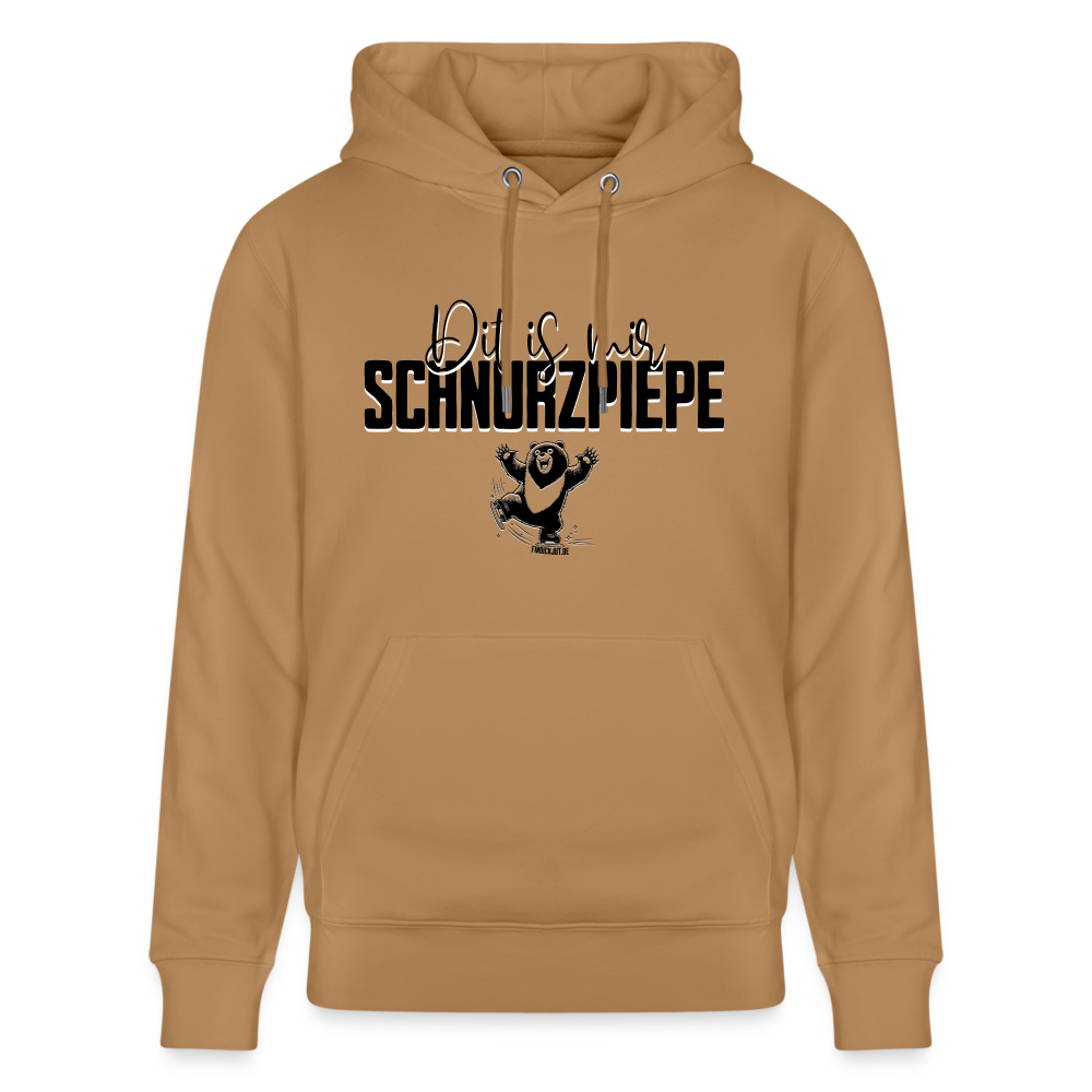 SCHNURZPIEPE - Unisex Bio-Hoodie - Latte