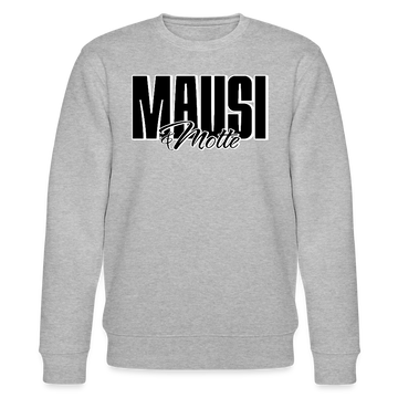 MAUSI UND MOTTE-Unisex Bio-Sweatshirt - Grau meliert