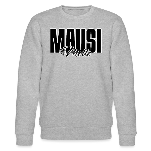 MAUSI UND MOTTE-Unisex Bio-Sweatshirt - Grau meliert
