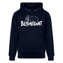 Berliner Spruch-BLÜMERANT-Unisex Bio-Hoodie - Navy