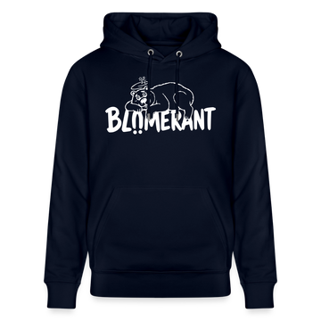 Berliner Spruch-BLÜMERANT-Unisex Bio-Hoodie - Navy