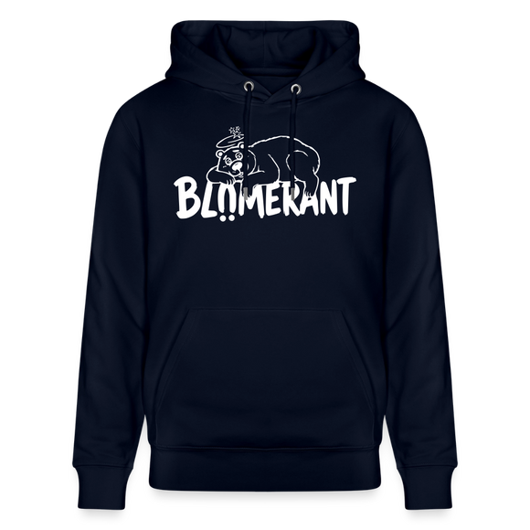 Berliner Spruch-BLÜMERANT-Unisex Bio-Hoodie - Navy
