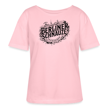 BERLINER SCHNAUZE-Rundhals Frauen Bio-T-Shirt II - Hellrosa