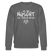 NÜSCHT FÜR SCHWACHE NERVEN-Unisex Bio-Sweatshirt mit Berliner Schnauze - Anthrazit