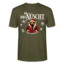 JIBT NÜSCHT-Unisex T-Shirt Berliner Ansage und Berliner Bär - Khaki