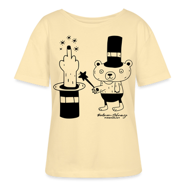 Dit Berlin Rundhals Frauen Bio-T-Shirt-OHNE WORTE - Creme