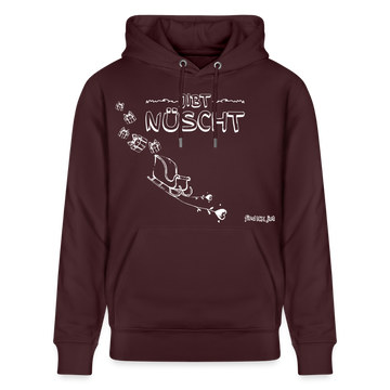 Weihnachten in Berlin 25-JIBT NÜSCHT-Unisex Bio-Hoodie - Maroon