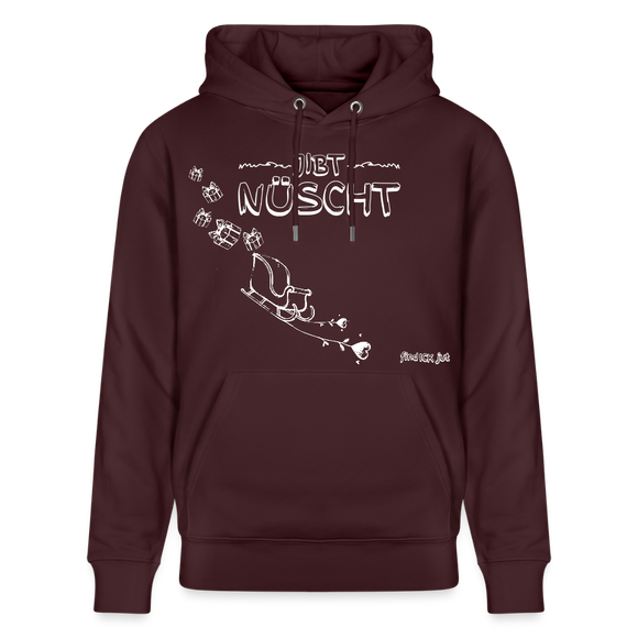 Weihnachten in Berlin 25-JIBT NÜSCHT-Unisex Bio-Hoodie - Maroon