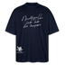 NACHTIGALL ICK HÖR DIR TRAPSEN-Oversized Unisex Bio T-Shirt - Navy