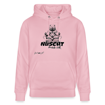 NÜSCHT MUSS ICK-Unisex Bio-Hoodie - Hellrosa