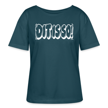 Berlin Shirt-DIT IS SO!-Rundhals Frauen Bio-T-Shirt - Dunkles Petrol