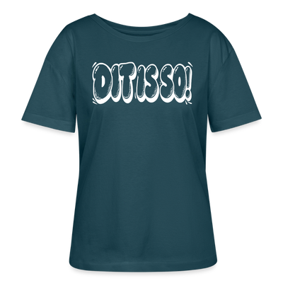 Berlin Shirt-DIT IS SO!-Rundhals Frauen Bio-T-Shirt - Dunkles Petrol