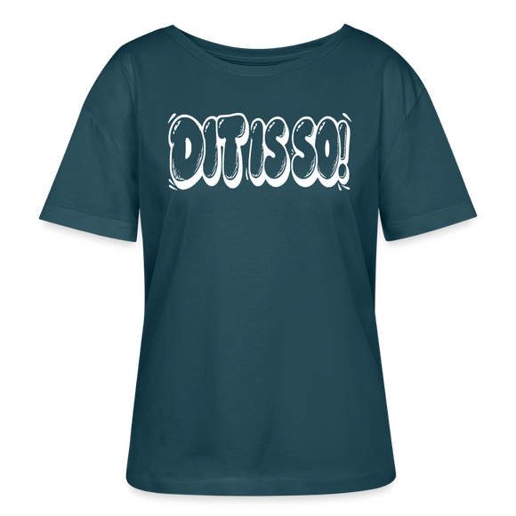 Berlin Shirt-DIT IS SO!-Rundhals Frauen Bio-T-Shirt - Dunkles Petrol