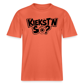 Berlin Shirt mit Berliner Schnauze-KIEKSTN SO?- RELAXED FIT Unisex Bio T-Shirt - Hellrot