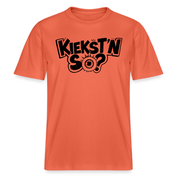 Berlin Shirt mit Berliner Schnauze-KIEKSTN SO?- RELAXED FIT Unisex Bio T-Shirt - Hellrot