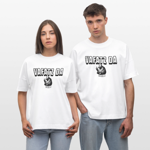 VAFATZ DA-Unisex Oversize Bio-T-Shirt - Weiß