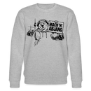 Berliner Schnauze "MACH 'N ABJANG-Unisex Bio-Sweatshirt - Grau meliert