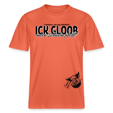 ICK GLOOB MEEN SCHWEIN PFEIFT-Relaxed Fit Unisex Bio-T-Shirt - Hellrot