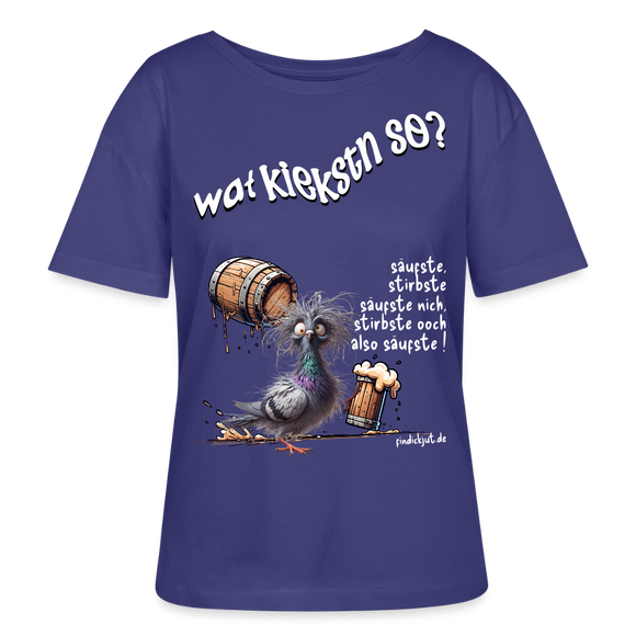 WAT KIEKSTN SO?-Rundhals Frauen Bio-T-Shirt - Dämmerung