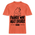 FRÜHER WAR ALLET LEICHTER-ICK OOCH-RELAXED FIT Unisex Organic T-Shirt - Hellrot