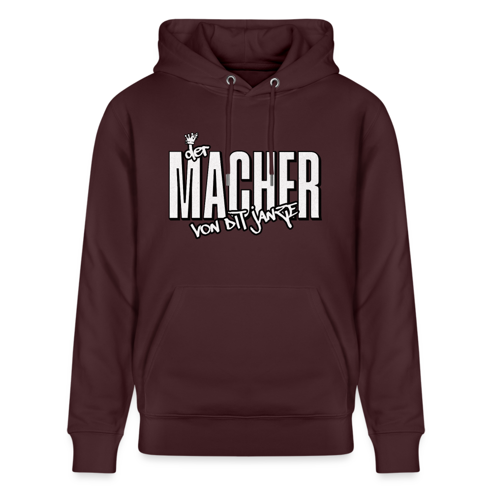 DER MACHER VON DIT JANZE - Unisex Bio-Hoodie - Maroon