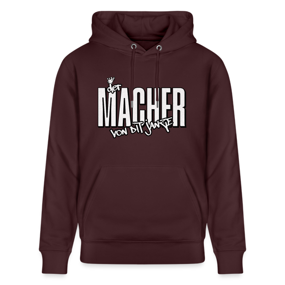 DER MACHER VON DIT JANZE - Unisex Bio-Hoodie - Maroon