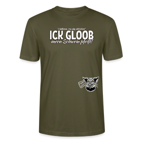 ICK GLOOB MEEN SCHWEIN PFEIFT!-Unisex T-Shirt Bio II - Khaki