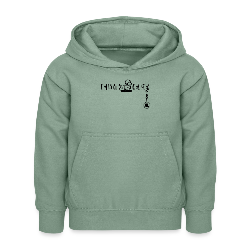 EINE FLITZPIEPE - Kinder Hoodie - Graugrün