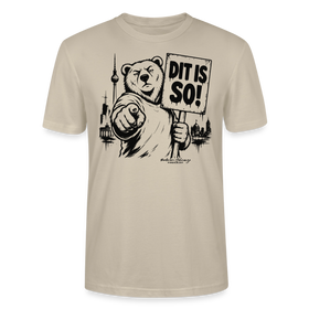 Berlin Souvenir T-Shirt-DIT IS SO!- Bio Unisex T-Shirt mit Berliner Bär - Beige