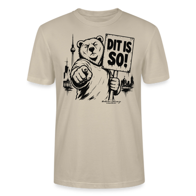 Berlin Souvenir T-Shirt-DIT IS SO!- Bio Unisex T-Shirt mit Berliner Bär - Beige