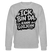 ICK BIN DA KANN LOSJEHN-Unisex Bio-Sweatshirt mit Berliner Spruch - Grau meliert