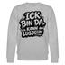 ICK BIN DA KANN LOSJEHN-Unisex Bio-Sweatshirt mit Berliner Spruch - Grau meliert