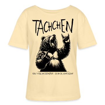 TACHCHEN BERLINER-Rundhals Frauen Bio-T-Shirt - Creme