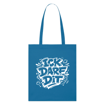 ICK DARF DIT-Bio-Stoffbeutel - Königsblau