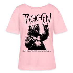 TACHCHEN BERLINER-Rundhals Frauen Bio-T-Shirt - Hellrosa