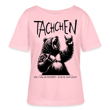 TACHCHEN BERLINER-Rundhals Frauen Bio-T-Shirt - Hellrosa