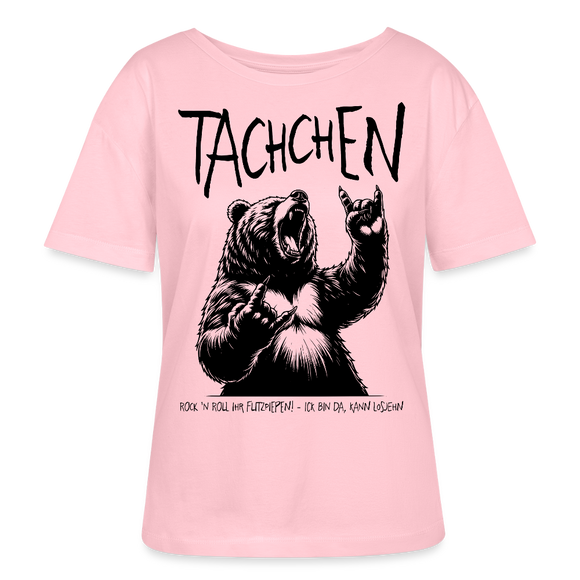 TACHCHEN BERLINER-Rundhals Frauen Bio-T-Shirt - Hellrosa