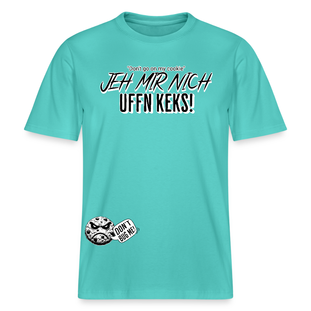 JEH MIR NICH UFFN KEKS!-Relaxed Fit Unisex Bio-T-Shirt - Poolblau