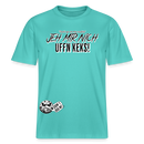 JEH MIR NICH UFFN KEKS!-Relaxed Fit Unisex Bio-T-Shirt - Poolblau
