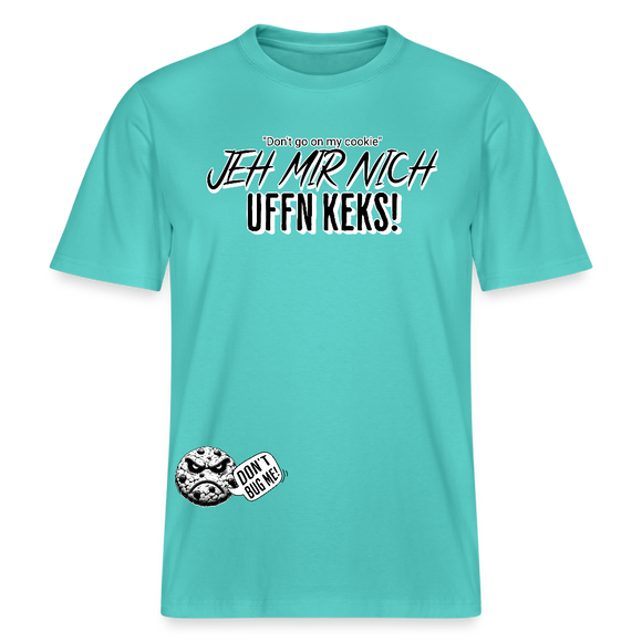 JEH MIR NICH UFFN KEKS!-Relaxed Fit Unisex Bio-T-Shirt - Poolblau