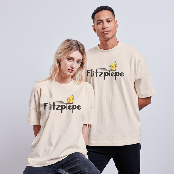 DIE FLITZPIEPE - Unisex Oversize Bio-T-Shirt - Naturweiß