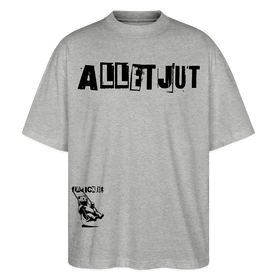 ALLET JUT-Unisex Oversize Bio-T-Shirt - Grau meliert