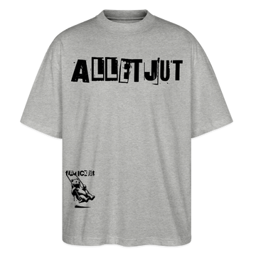 ALLET JUT-Unisex Oversize Bio-T-Shirt - Grau meliert