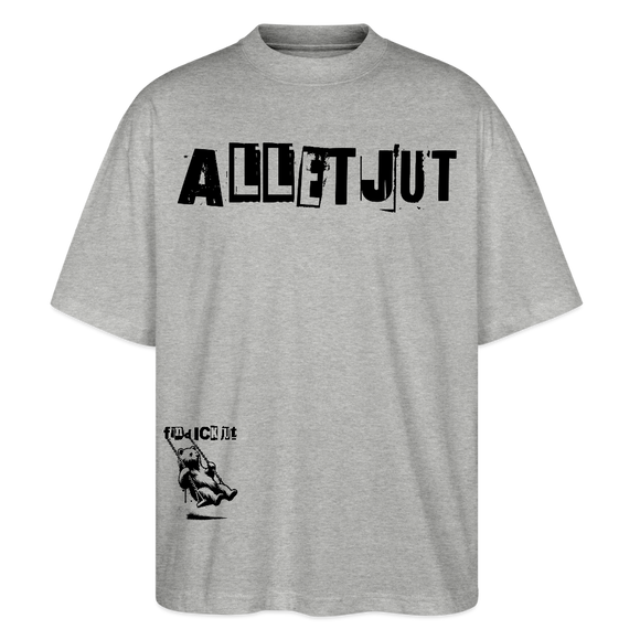 ALLET JUT-Unisex Oversize Bio-T-Shirt - Grau meliert