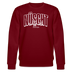 NÜSCHT 2025-Unisex Bio-Sweatshirt mit Berliner Schnauze - Burgunderrot