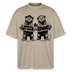 LATSCH & BOMMEL-Oversized Unisex Bio T-Shirt - Steingrau