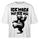 ICK MACH WAT ICK WILL-Frauen Boxy Bio-T-Shirt II - Weiß meliert